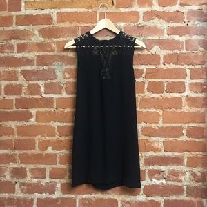 Sandro Lace + Open Crossback Shift Dress (FR 3)